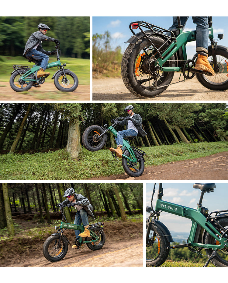 ENGWE EP-2 3.0 Boost Folding Electric Bike – 250W Motor, 120KM Range