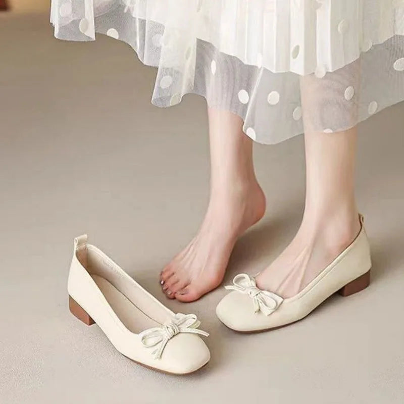Women's Versatile Soft Square flats Shoes