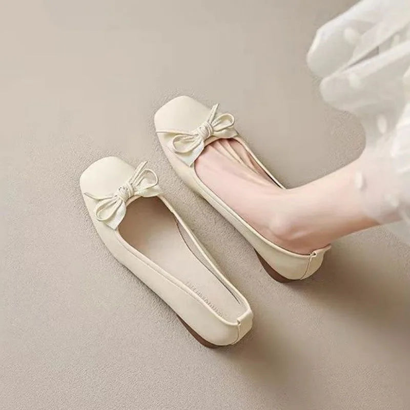 Women's Versatile Soft Square flats Shoes