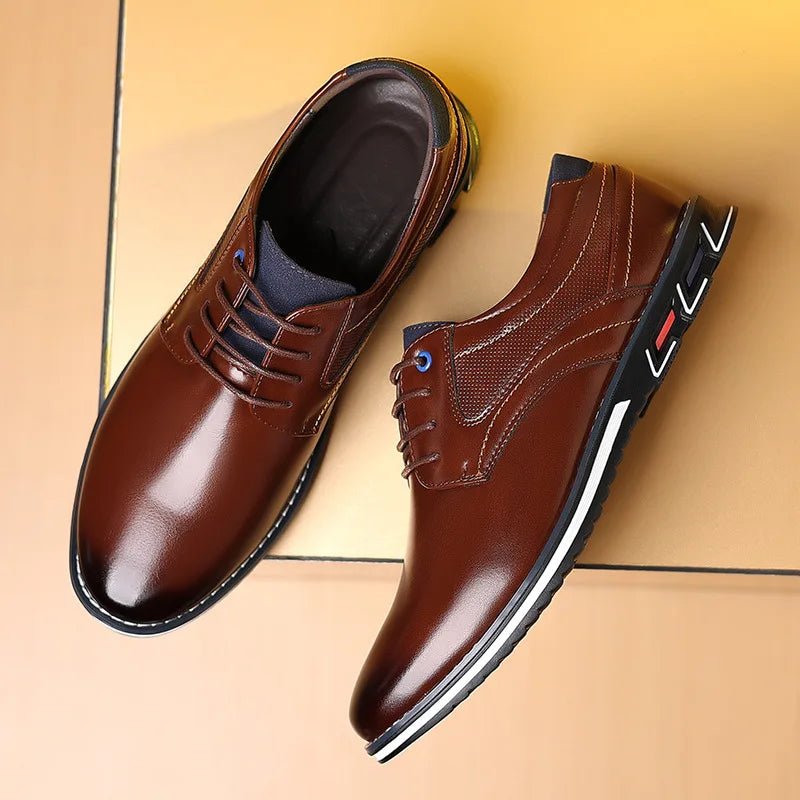 Classic Leather Shoes for Men Slip