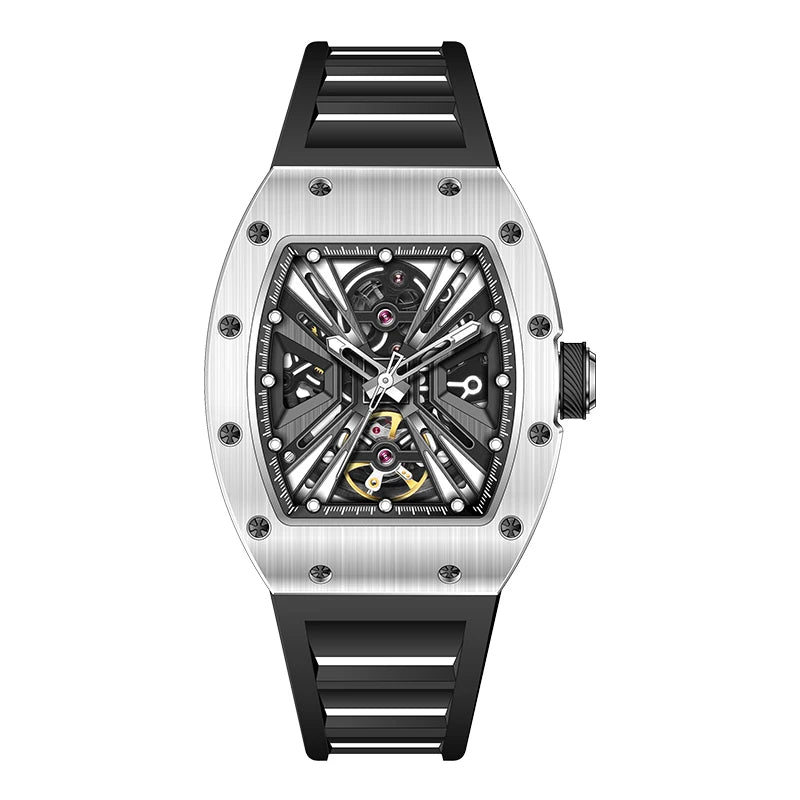 Watch for Men Skeleton Mechanica