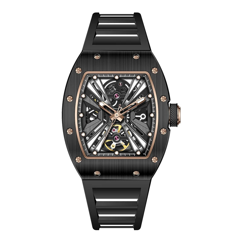 Watch for Men Skeleton Mechanica