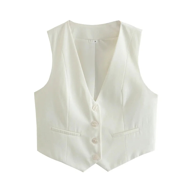 V Neck Sleeveless