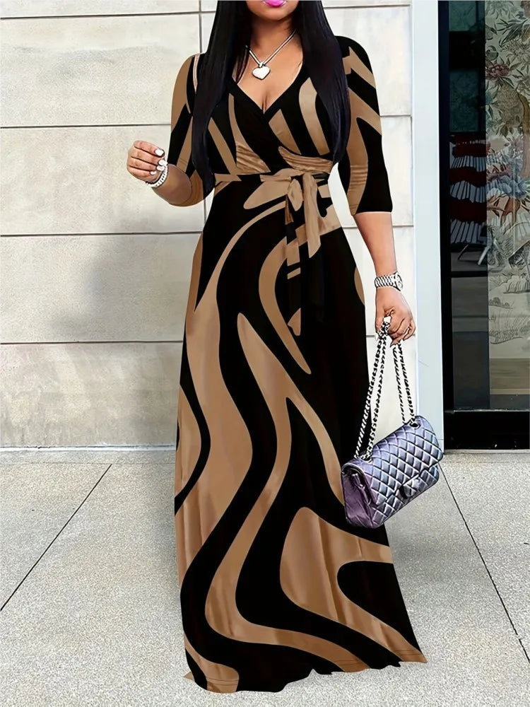 Women's Fashion Print Dress