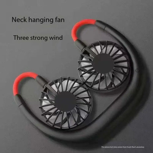 Portable Neck Fan,USB Hands Free Neck Hanging Rechargeable Mini