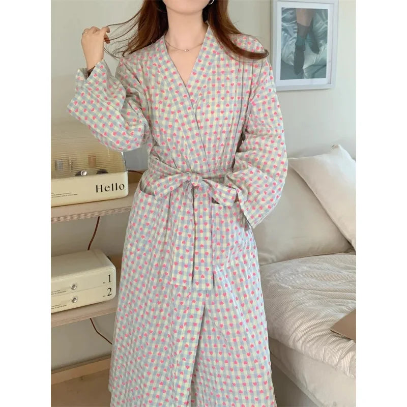 bathrobe  loose long sleeve