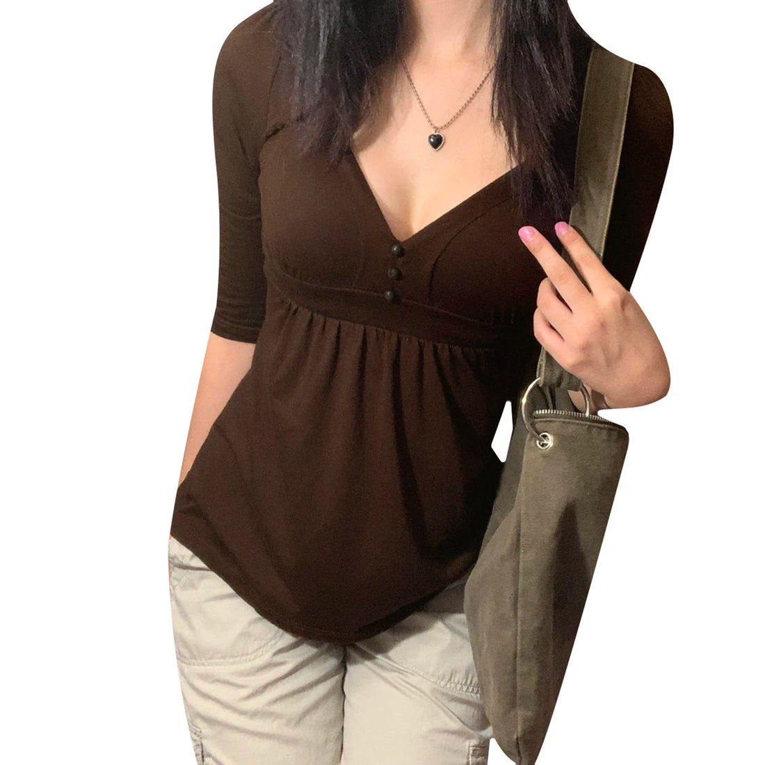 2000s Women's Clothing Solid Color