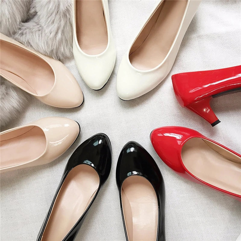 Heeled Ladies Pointed Toe