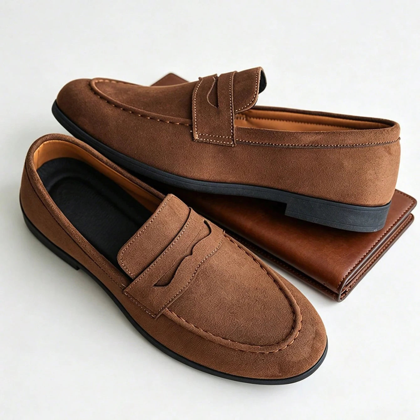 New classic suede men's shoes
