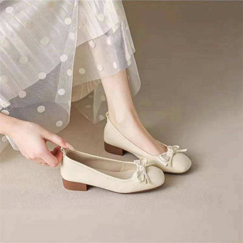 Women's Versatile Soft Square flats Shoes