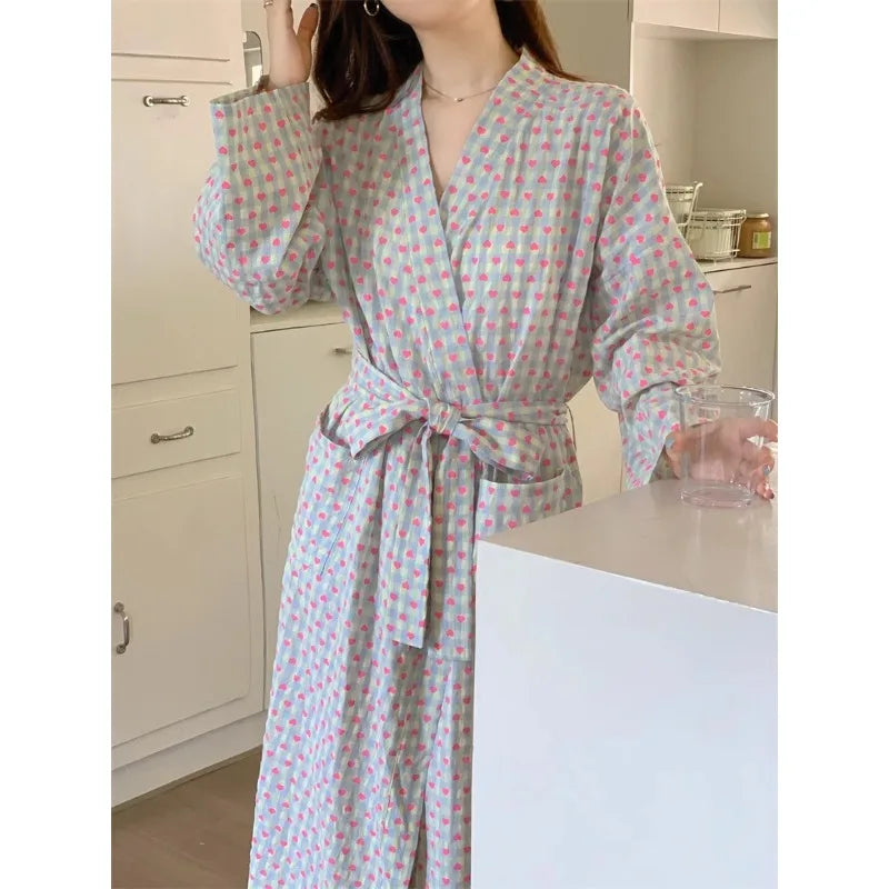 bathrobe  loose long sleeve