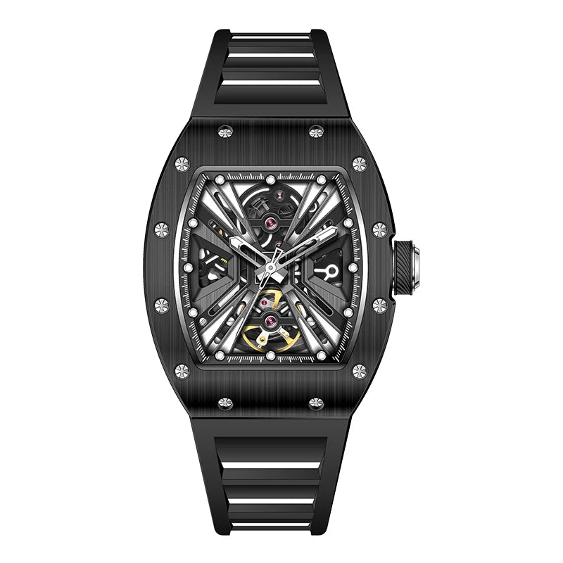 Watch for Men Skeleton Mechanica