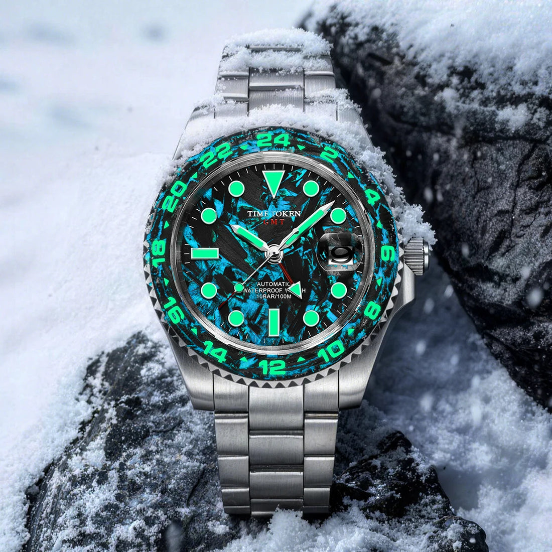 41MM Man Watch GMT High-end Man Watch Carbon Fiber