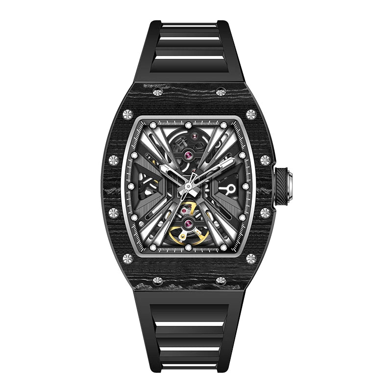 Watch for Men Skeleton Mechanica