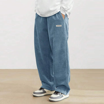 Corduroy Pants Men Clothing Sweatpants Loose-Fit