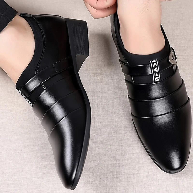 Classic Leather Shoes for Men Slip