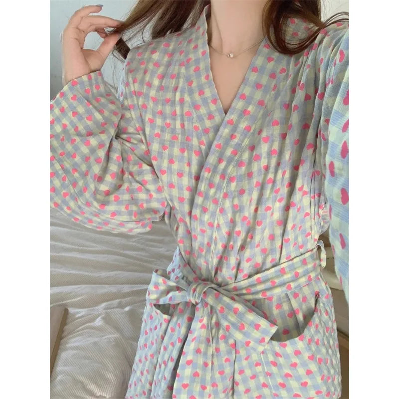 bathrobe  loose long sleeve