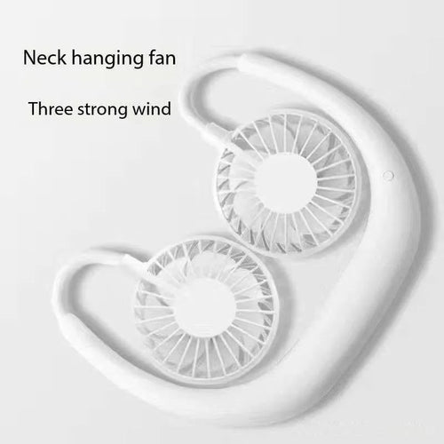 Portable Neck Fan,USB Hands Free Neck Hanging Rechargeable Mini