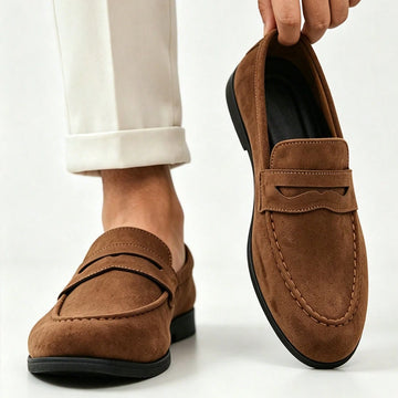 New classic suede men's shoes