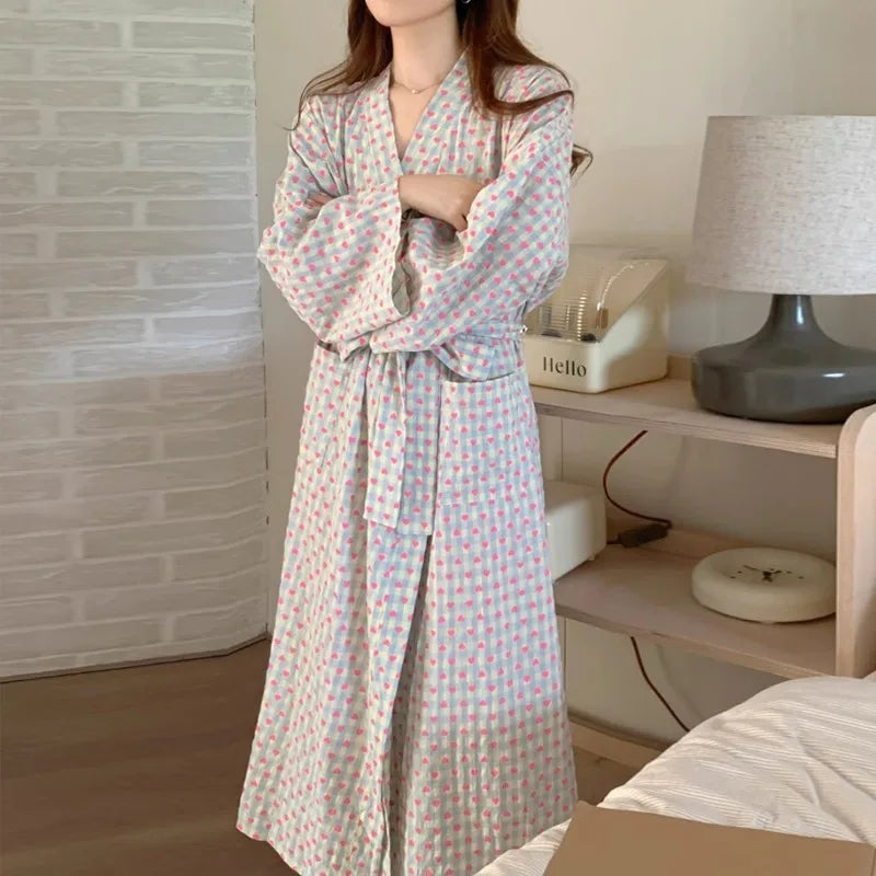 bathrobe  loose long sleeve