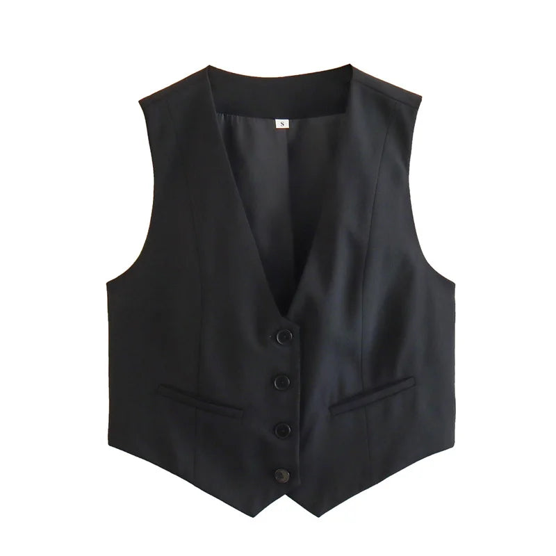 V Neck Sleeveless