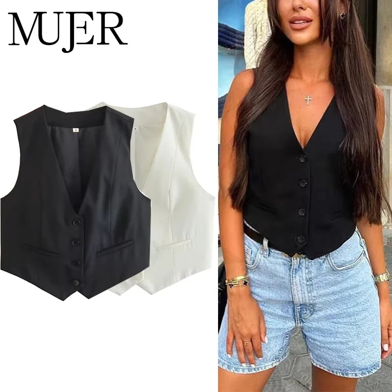 V Neck Sleeveless