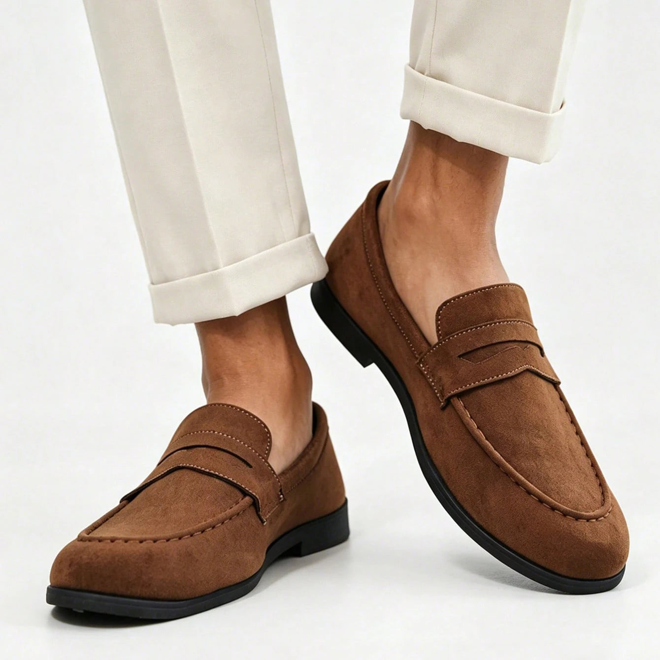 New classic suede men's shoes