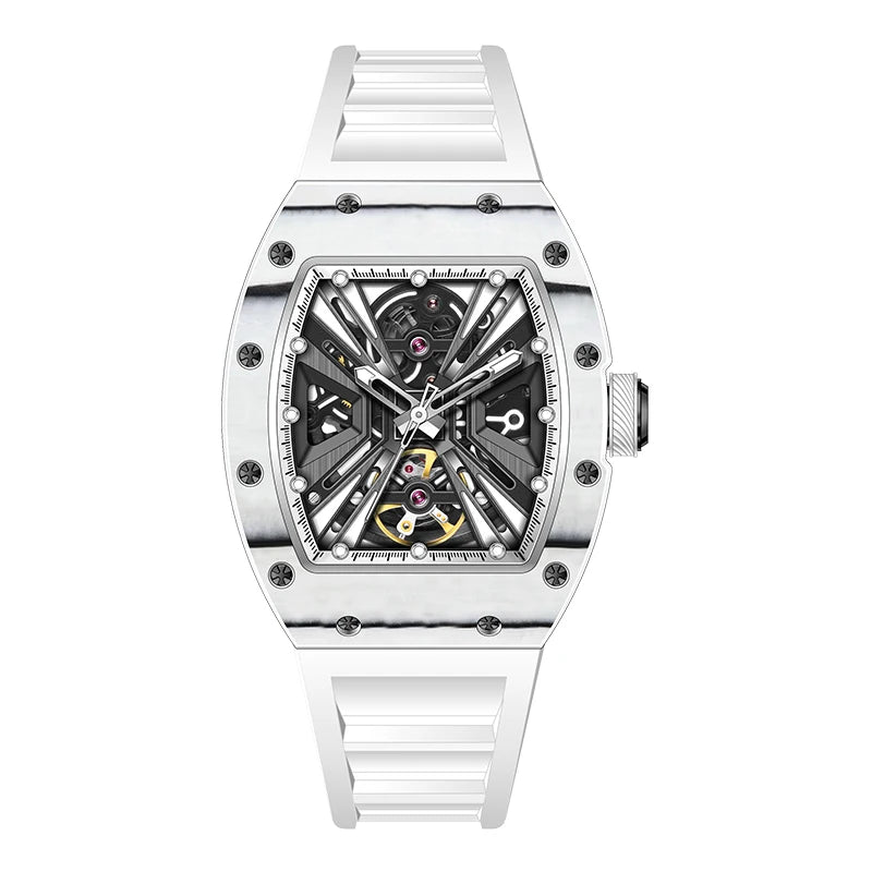 Watch for Men Skeleton Mechanica
