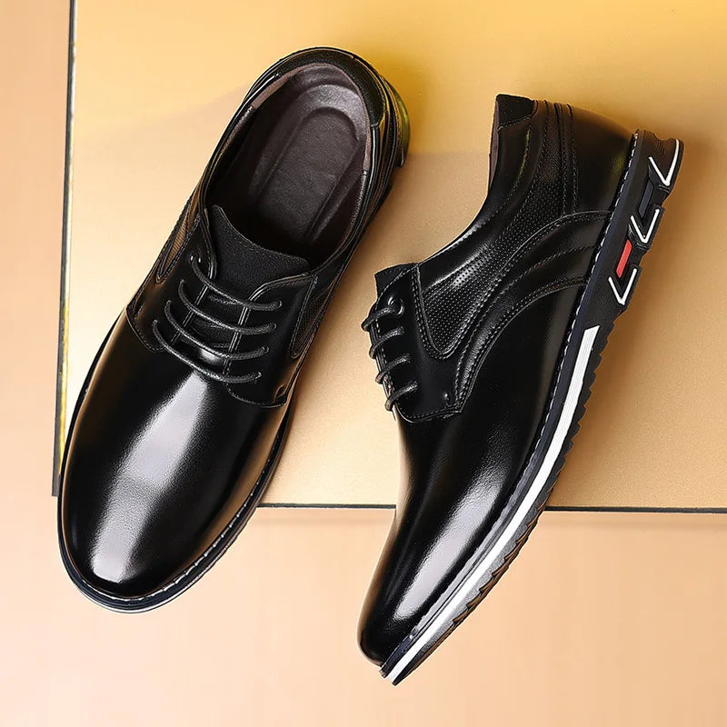 Classic Leather Shoes for Men Slip