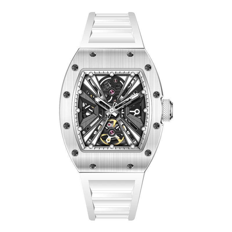 Watch for Men Skeleton Mechanica