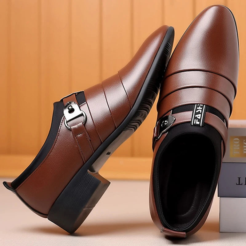 Classic Leather Shoes for Men Slip